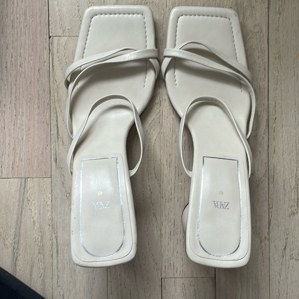 Zara mule with straps